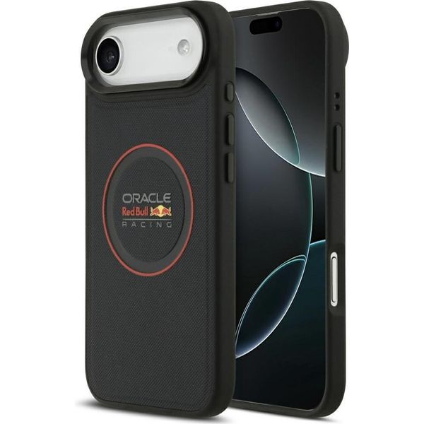 Etui Red Bull Anello Rosso A Maglie E Pulsanti In Metallo Magsafe Per Iphone Air Granatowy-image