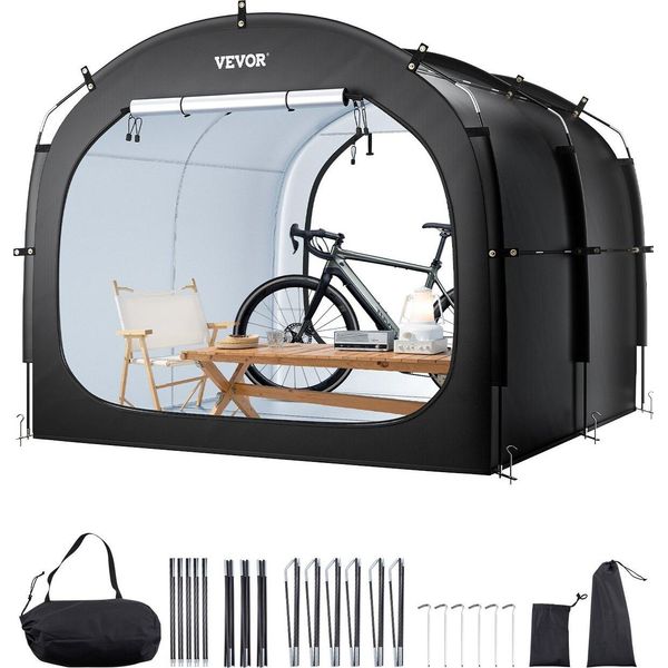 Tenda Per Biciclette Garage Per Biciclette Capannone Per 5 Biciclette 224X247X198Cm-image
