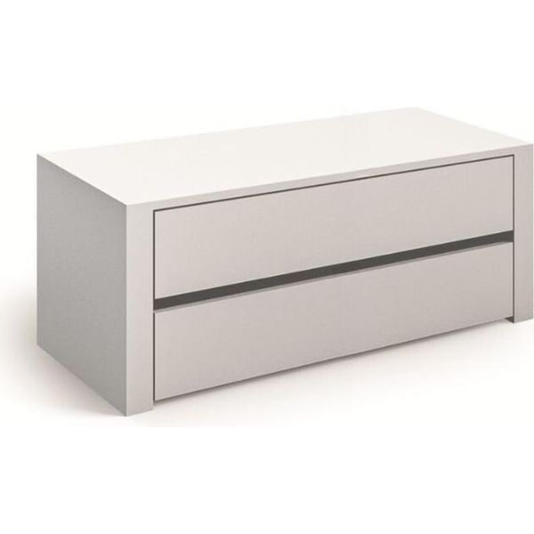Cassettiera Interna Per Armadio 2 Cassetti Colore Bianco 83,6X44,5X43H Alice836-image