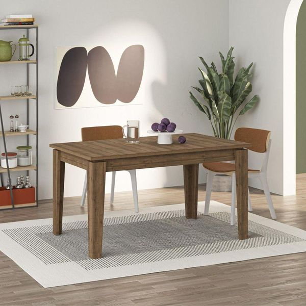 Tavolo Allungabile Megaron 120X80 Cm Colore Noce Hitit-image