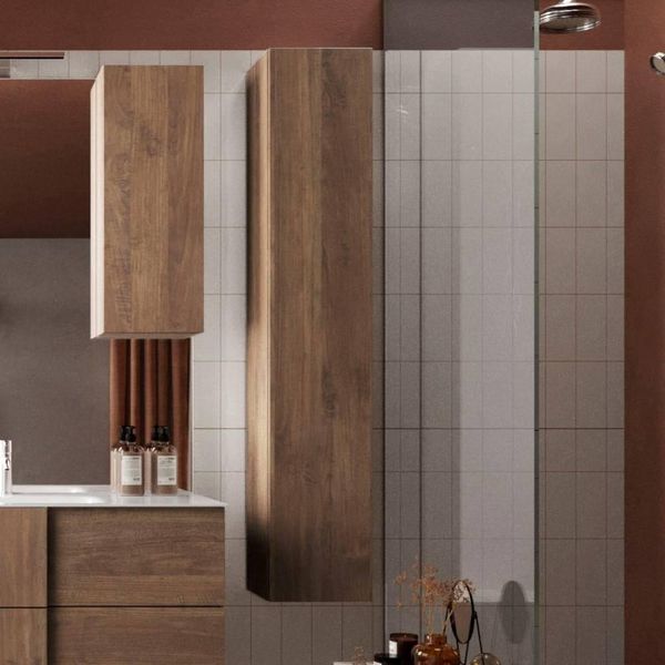 Colonna Bagno Sospesa Salemi 26X138H Colore Rovere Mercure-image