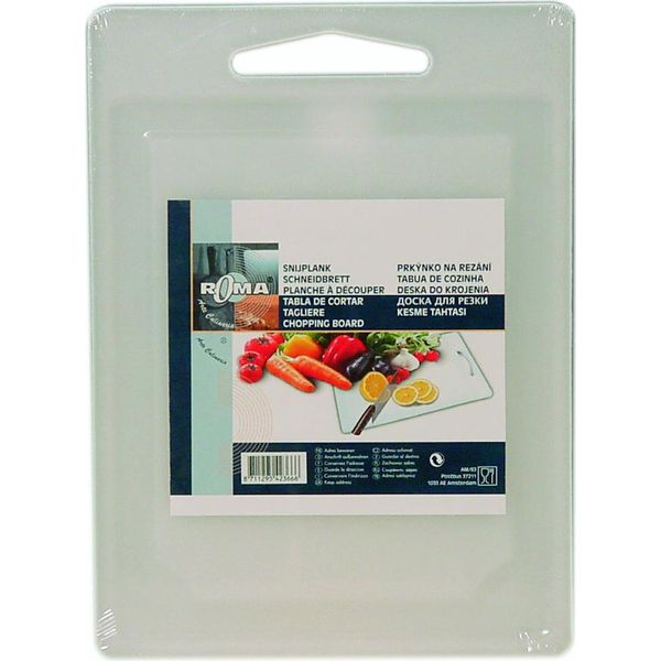 Excellent Houseware Tagliere 39X27 Cm Bianco/Plastica-image