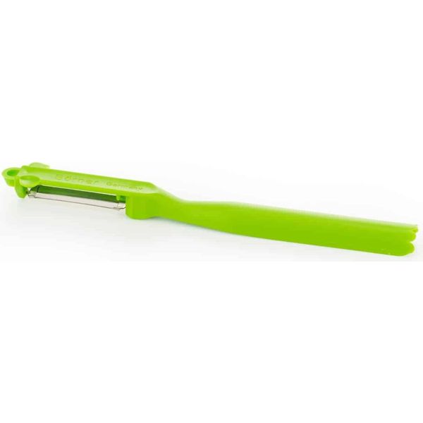 BöRner Combinazione Pelaverdure Pela Patate Pela Verdure Pela Frutta Vegan Pela Cetrioli, Colore:Bianco-image