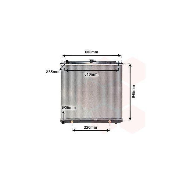 Van Wezel 13002297 Radiatore Radiatore Acqua Radiatore Motore Per Nissan NP300 Navara Pickup (D40) Pathfinder Iii (R51) NP300 Navara Pianale / Telaio (D40)-image