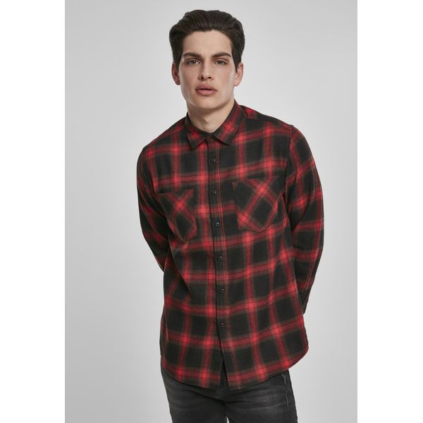 Urban Classics - Orlo A Quadri Flanell Schwarz / Rot - Xxl-image