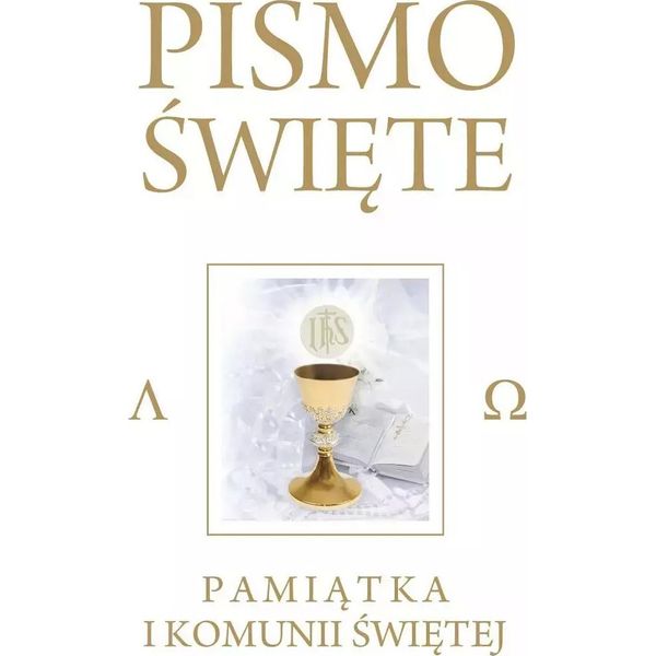 Scritture Dell'antico E Del Nuovo Testamento. Bianco. Ricordo Della Prima Comunione-image