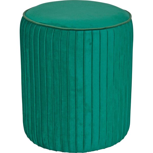 Hocker Home Affaire, GrüN, B:38Cm H:46Cm T:38Cm, Samtbezug 100% Polyester, Hocker, Hocker-image