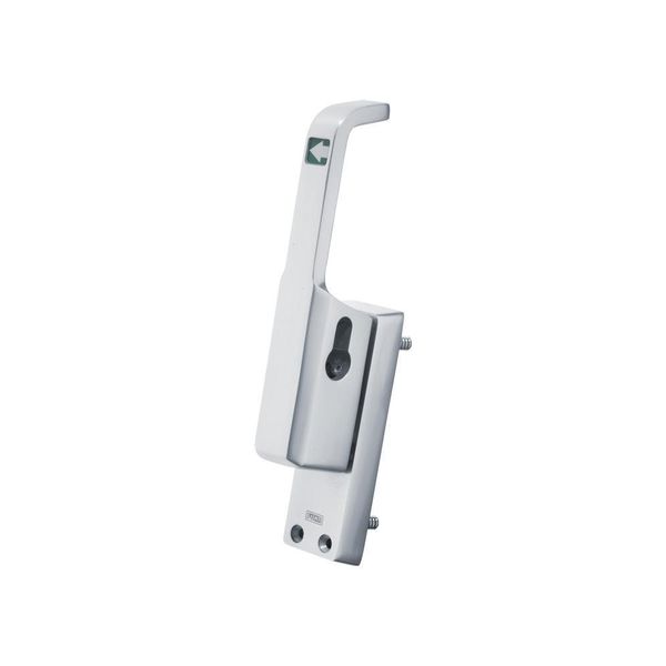 Maniglia Per Porta 982 Din Sinistra Anodizzata Argento Lm 23 Mm Asta Tonda 10 Mm Fuhr-image