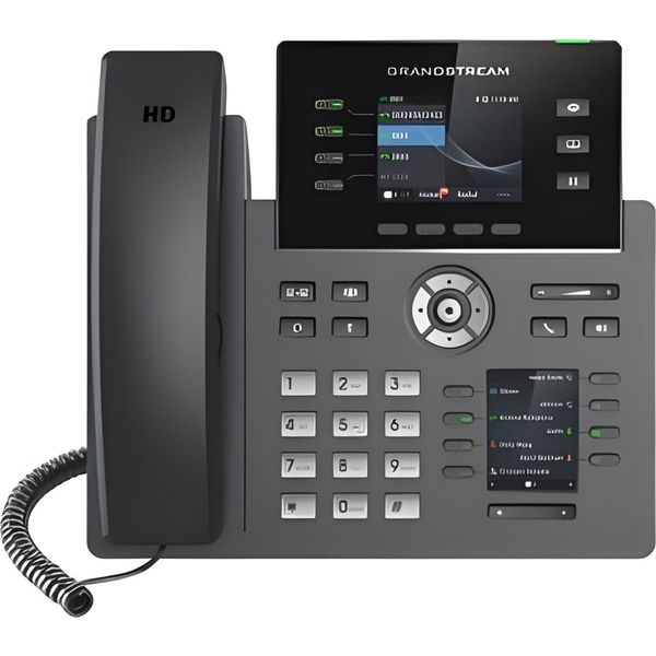 Grandstream GRP2614, Telefono Ip, Nero, Cornetta Con Filo, In-Band, Out-Of-Band, Sip Info, 4 Linee, 2000 Voci-image