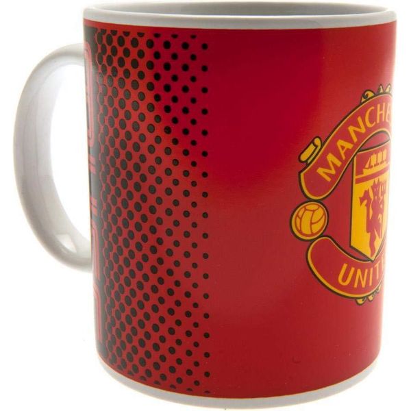 Manchester United Fc - Tazza Da Caffè, Con Sfumatura Di Colore, 325Ml BS4021 (Taglia Unica) (Rosso/Nero/Giallo)-image