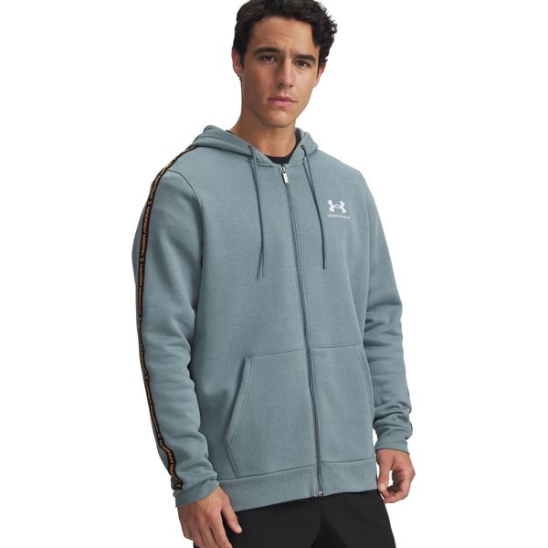 Under Armour Ua Icon Fleece Fz Taping - Blu Diaspro, Taglia:Xxl-image