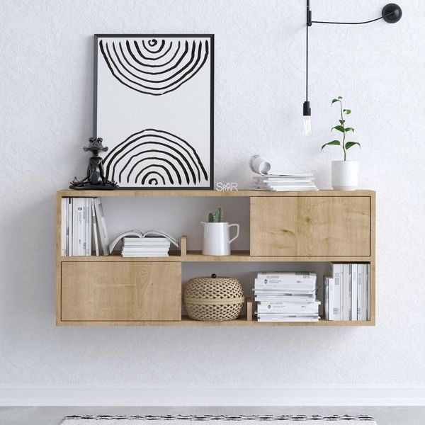 Skye Decor, Flora - Dec0027, Console, Quercia, 100 % Melamin Coated Slipboard, 120 X 22 X 50 Cm-image
