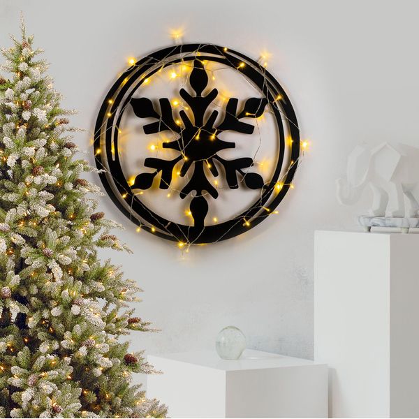Wallity, Xmasblack - 020, Scultura Da Parete, Nero, 100 % Metallo, 62 X 56 Cm-image