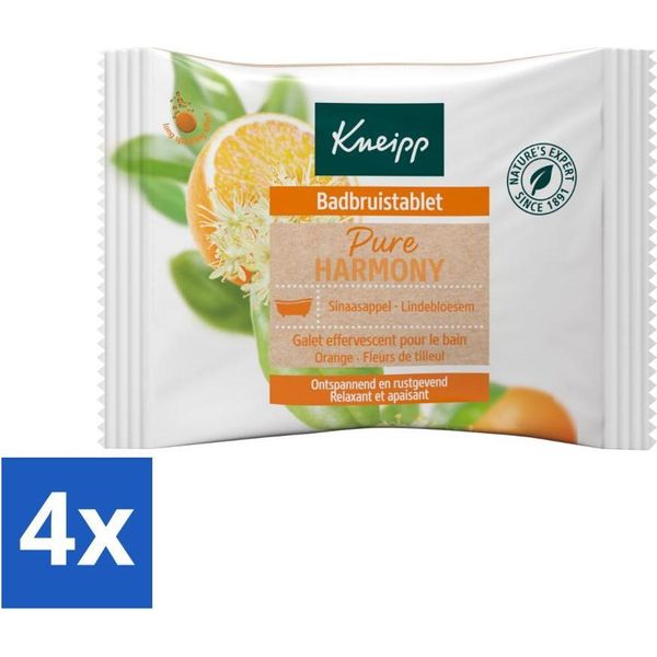 Kneipp - Compressa Per Bolle Da Bagno - Fiori D'arancio E Tiglio - Confezione Risparmio - 4 Pezzi-image