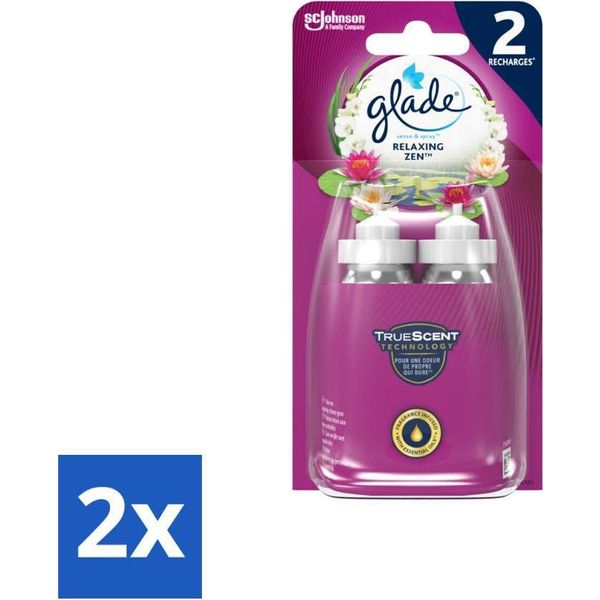 Glade - Sense & Spray - Rilassante Zen - 2 × 18 Ml - Confezione Risparmio - 2 Pezzi-image