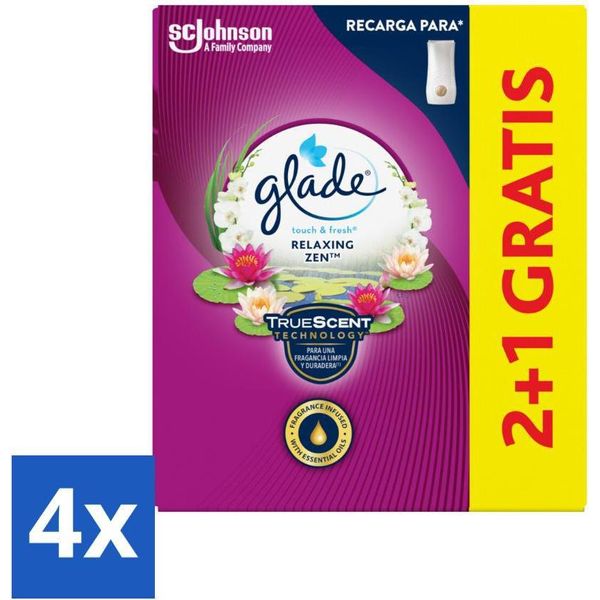 Glade - Touch & Fresh - Rilassante Zen - 10 Ml - Confezione Risparmio - 4 Pezzi-image