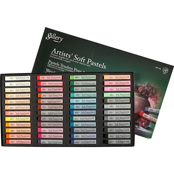 Gallery - Pastelli Morbidi Per Artisti, Set Premium, 1 Cm, Colori Assortiti, 48 Colori Assortiti.-image