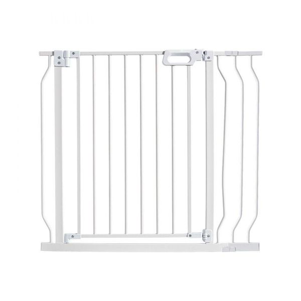 Cancelletto Di Sicurezza Per Porte- Cancelletto Di Sbarramento Per Scale- Gamma Di Larghezza 749-990 Mm, Cancelletto Per Bambini, Cancelletto Per Animali, Cancelletto Per Scale- Cancelletto Girevole Su Entrambi I Lati- Altezza 762 Mm, Cancelletto Per Bambini Bianco Senza Foratura-image