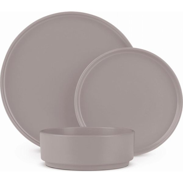 Berlingerhaus Set Di Piatti Da Portata 18 Pezzi In Gres Taupe Collection-image