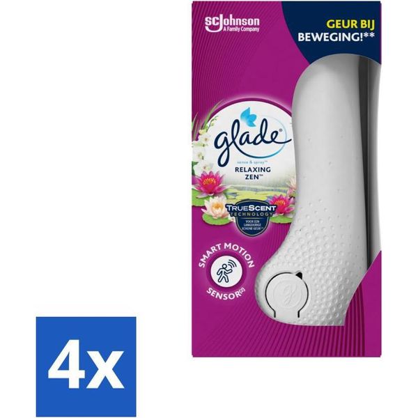 Glade - Holder Sense & Spray - Rilassante Zen - 18 Ml - Confezione Risparmio - 4 Pezzi-image