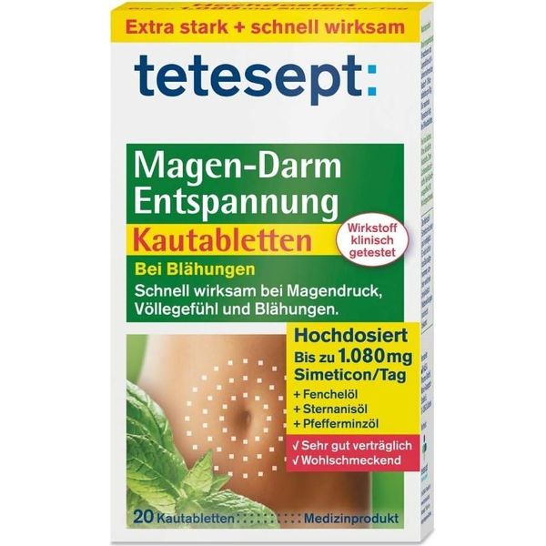 Tetesept Rilassamento Gastrointestinale Compresse Masticabili 20 Capsule-image