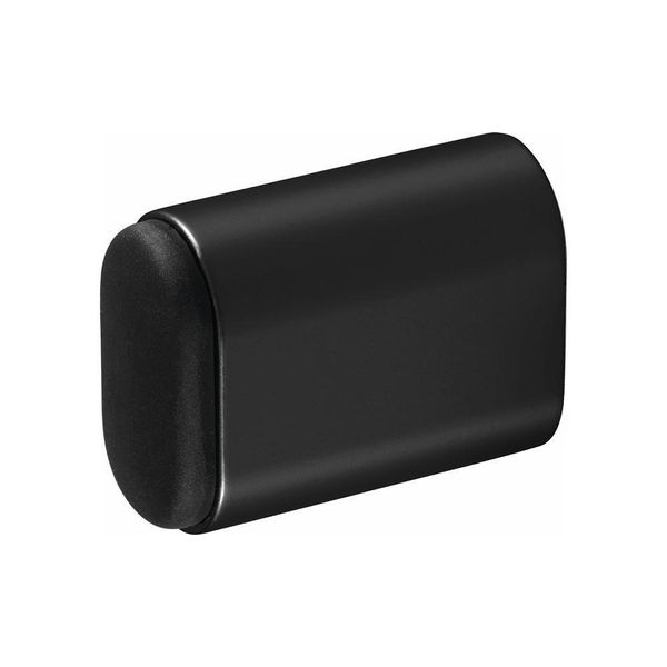 Tampone Per Porta A Muro 4700/4702/4704 Alluminio Anodizzato Nero L.50Mm Hermeta-image