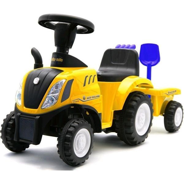 Trattore Giallo Baby Mix New Holland Con Trattore E Utensili-image