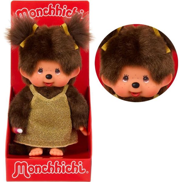 Monchhichi Figura Di Peluche Abito Glitterato Ragazza-image
