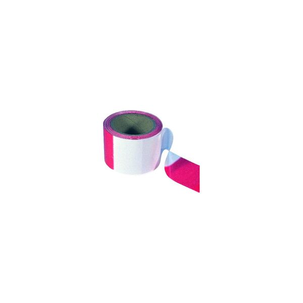 PÖSamo Absperrband Rot/Weiß 80Mmx500M Ring (2400100003)-image