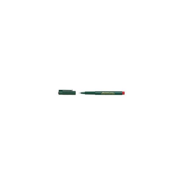 Faber-Castell 151121 Penna A Punta Fine Finepen 1511 - 0,4 Mm, Rosso (Indelebile)-image