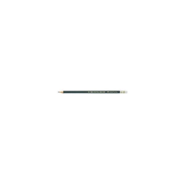 Faber-Castell 119200 Matita Castell® 9000 Con Gomma Hb, Colore Fusto: Verde Scuro-image