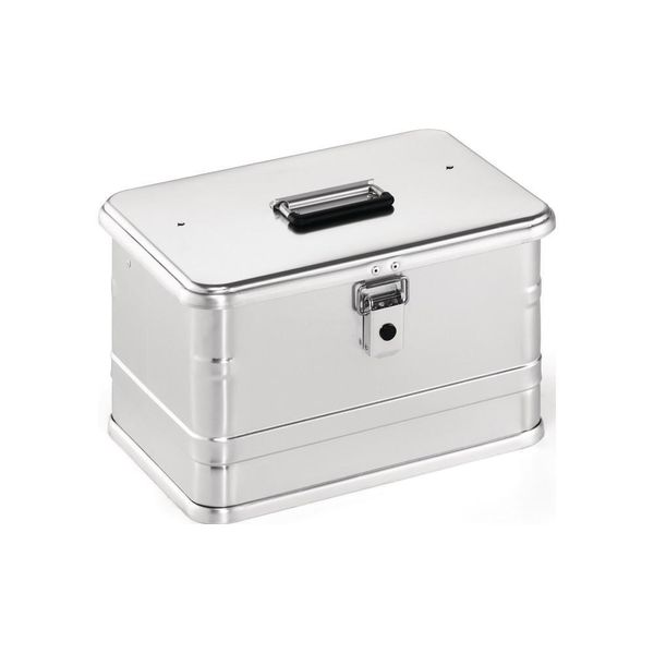 Cassetta In Alluminio L432Xl335Xh275Mm 29L Con Chiusure A Leva Incernierate Con Fori-image