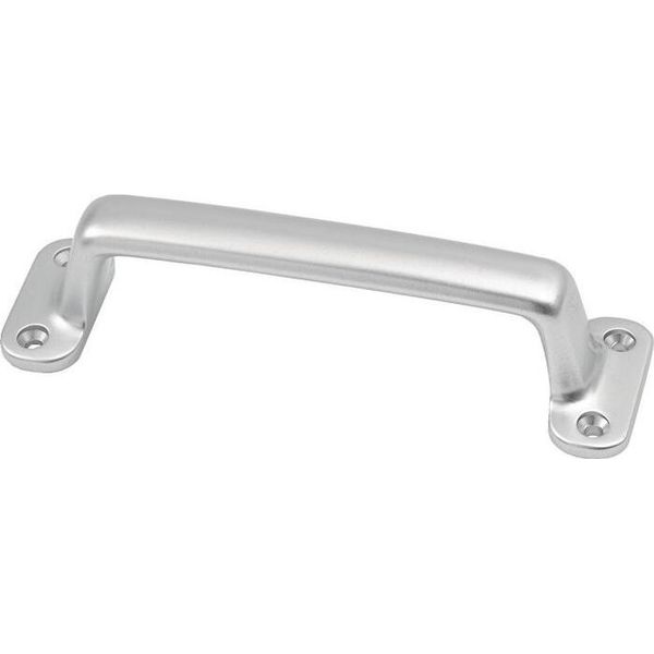 Maniglia A.26Mm L.140Mm L.38Mm Fusione Di Alluminio Anodizzato Argento Fori 4 Hermeta-image