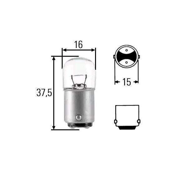 10 Lampadine Indicatore Di Direzione Anteriore E Posteriore Alogeno Hella Per Mercedes Vario-image