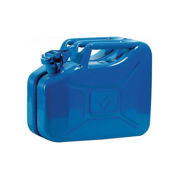 Tanica Carburante 10L Blu Segnale Ral 5005 Lamiera D'acciaio 0,9Mm L345Xl165Xh275Mm Valpro-image