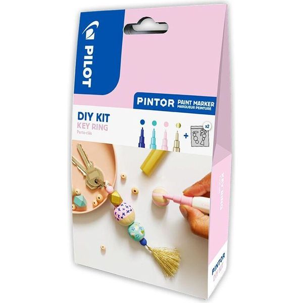 Pilot 4159KR Set Di Pennarelli Creativi Pintor Portachiavi Fai Da Te - 6 Pz.-image