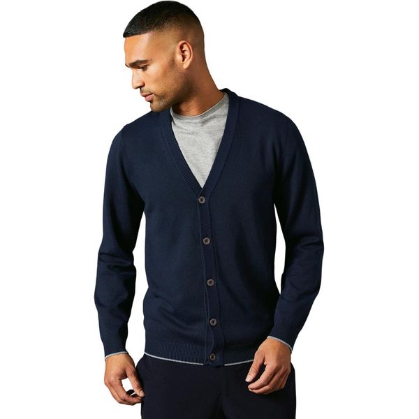Burton - Cardigan In Tessuto Jersey Da Uomo BW1791 (M) (Blu Navy)-image