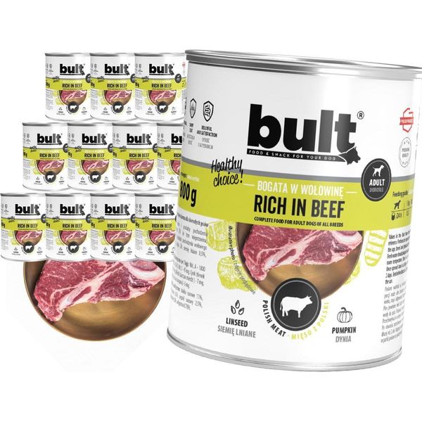 Bult Cibo Per Cani Premium, Manzo, Set Da 12X800G-image