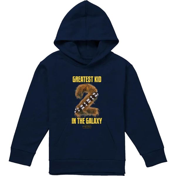 Star Wars - Felpa Con Cappuccio "Il Più Grande Bambino Della Galassia"" Per Bambini TV24510 (128) (Navy)"-image