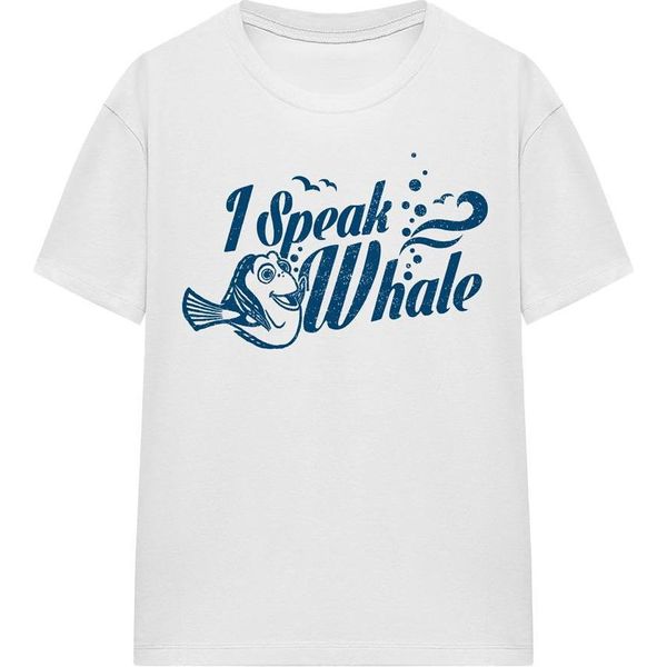 Alla Ricerca Di Nemo - Maglietta Da Donna "I Speak Whale"" TV25172 (S) (Bianco)"-image