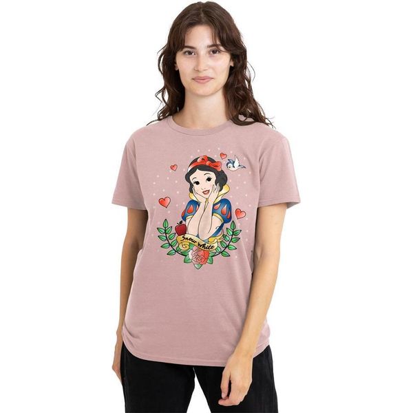 Biancaneve - Maglietta "Fairest Of Them All"" Da Donna TV25236 (S) (Rosa)"-image