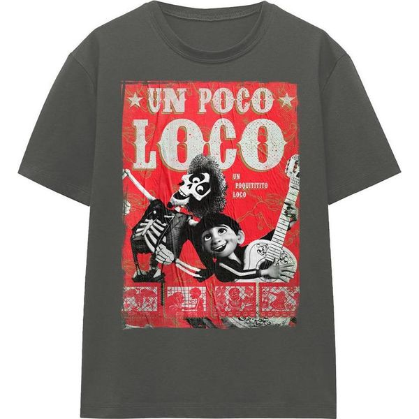 Coco - Maglietta "Un Poco Loco"" Da Donna TV25869 (S) (Charcoal)"-image