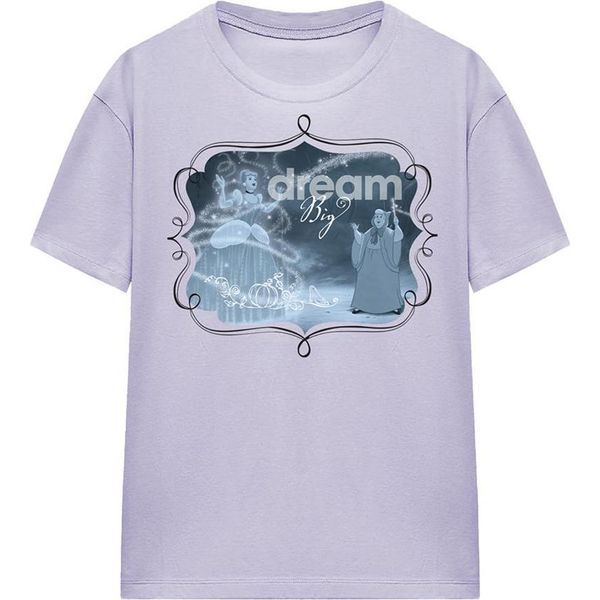 Cenerentola - Maglietta "Dream Big"" Da Donna TV25209 (L) (Lavanda)"-image
