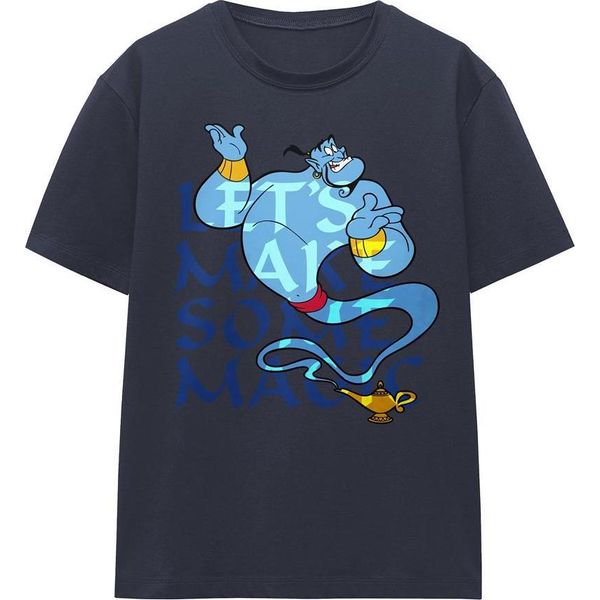 Aladdin - Maglietta Da Donna "Let's Make Some Magic"" TV25324 (Xl) (Blu Navy)"-image