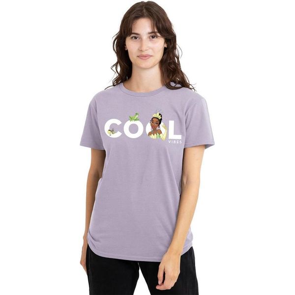 La Principessa E Il Ranocchio - Maglietta "Cool Vibes"" Per Donna TV25336 (S) (Lavendel)"-image