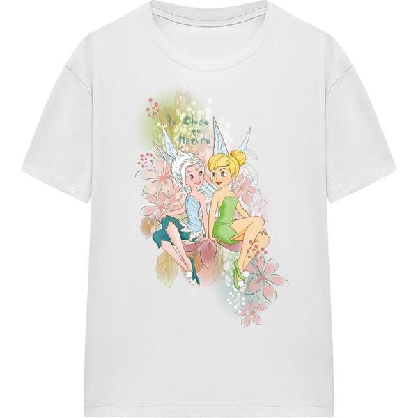Disney Fairies - Maglietta "Close To Nature"" Da Donna TV25783 (L) (Bianco)"-image