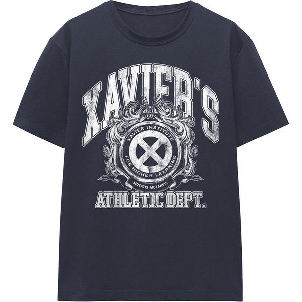 X-Men - Maglietta "Athletic Dept"" Da Donna TV25547 (S) (Blu Navy)"-image