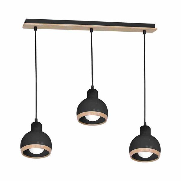 Lampadario A Sospensione Milagro Oval MLP7046 Nero-image
