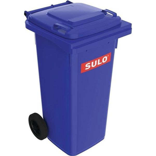 Sulo Bidone Per Rifiuti Grandi 120L Hdpe Blu Mobile, Secondo En 840 - 1072346-image