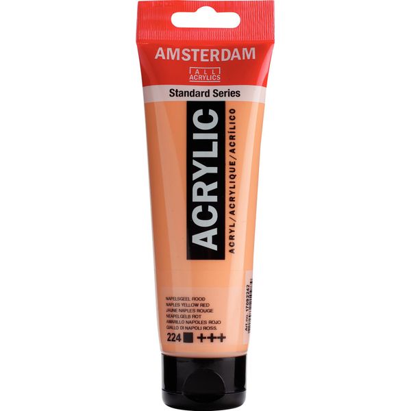 Royal Talens Talens Amsterdam Vernice Acrilica 120 Ml 224 - Giallo Napoli Rosso-image